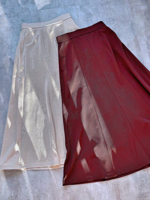 GU カットソーフレアスカートQ NATURAL DARK BROWN