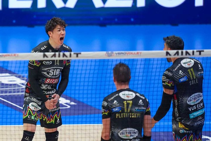 ペルージャ・石川祐希（C）ロイター