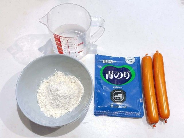 おさかなのソーセージの磯辺揚げ