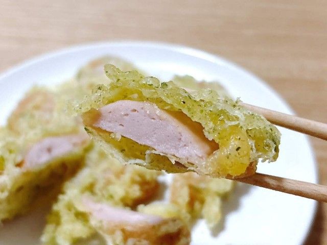 おさかなのソーセージの磯辺揚げ