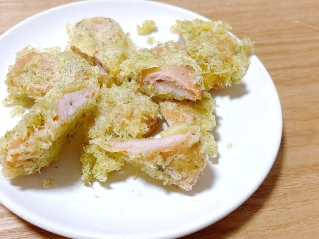 おさかなのソーセージの磯辺揚げ
