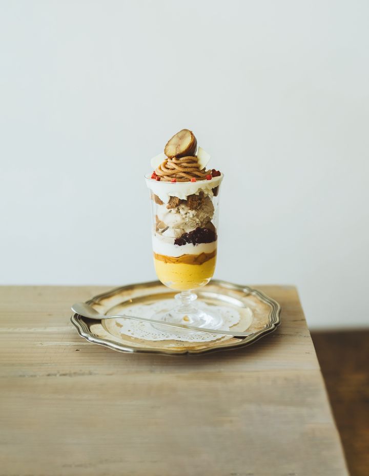 栗とかぼちゃのパフェ