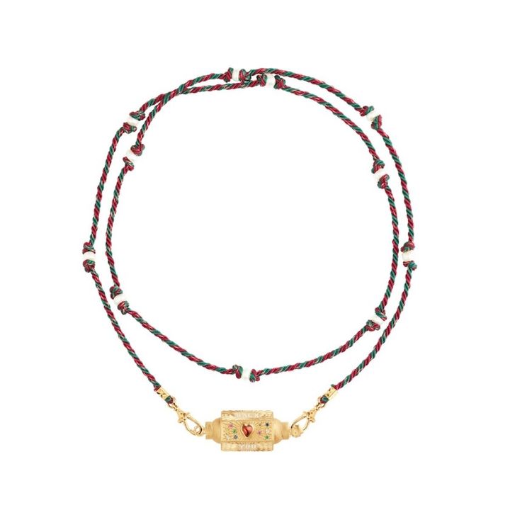 「ラブロケット」ペンダント（YG ×ガーネット×ムーンストーン）￥770,000