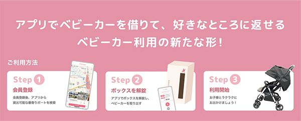 【愛知県・岐阜県】ベビーカーシェアリング「ShareBuggy」JR東海・名鉄の千種駅・尾張一宮駅・岐阜駅・犬山駅に導入