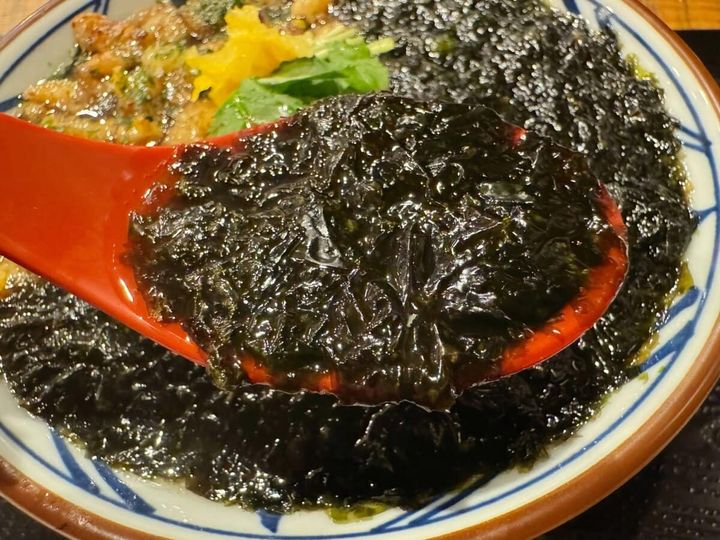 この海苔、ビジュアルの迫力はもちろんですが、口に含んだ瞬間に磯の香りがブワッと広がり、その豊かな味わいがたまりません！