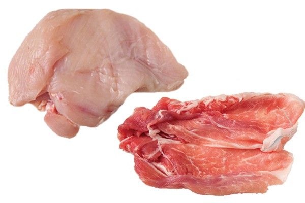 材料豚肉＆鶏肉