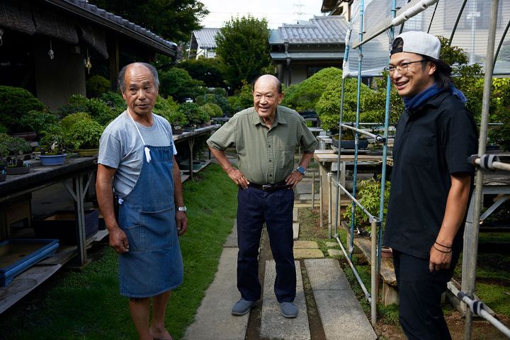 サミュエルさんを見守る師匠と兄弟子