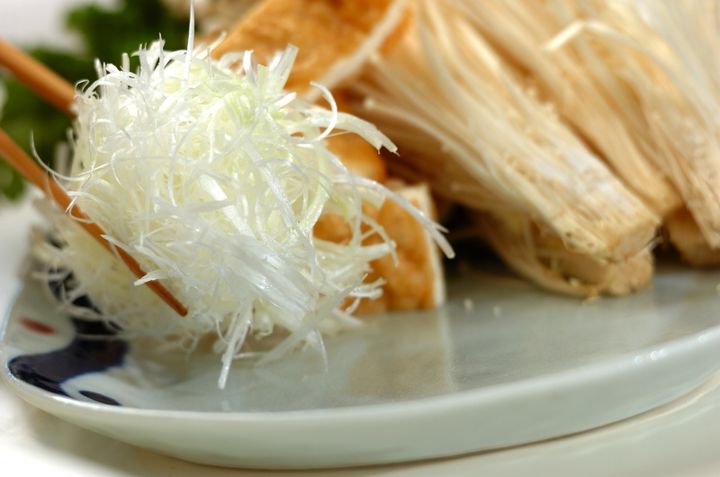 豚肉のしゃぶしゃぶの下準備1