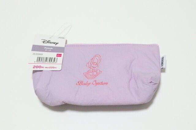 ダイソーのポーチ（ヤングオイスター）のパッケージ