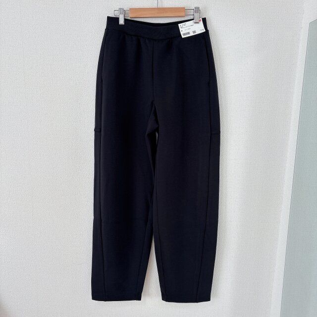 ユニクロ ドライスウェットカーブパンツ BLACK