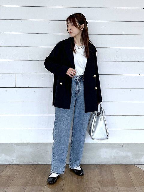 ワイドデニムコーデ4