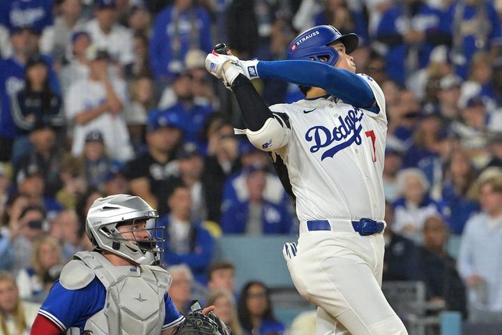 この試合2本目の本塁打を放ったドジャース・大谷翔平（C）ロイター