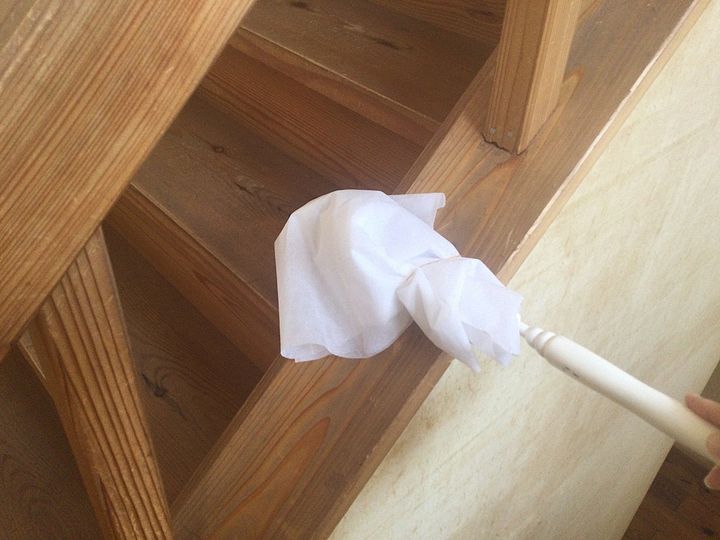 クリーニングカバーをはたきとして活用