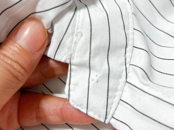 チープなブラウス、20分で今っぽ！ボタン替えだけ簡単リメイク