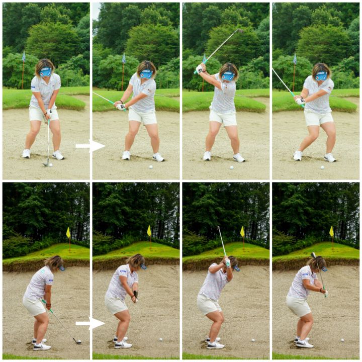 女子プロのバンカーショットを解説！一発で脱出する構え方やボール位置とは？