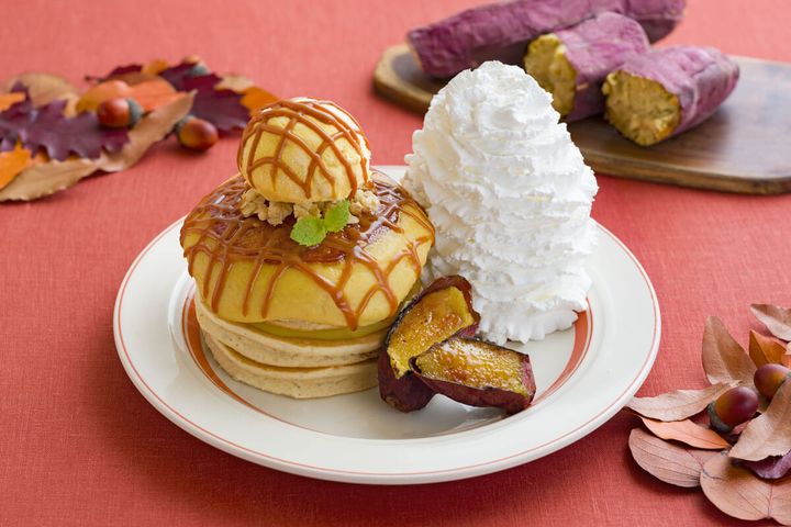 焼き芋ブリュレパンケーキ