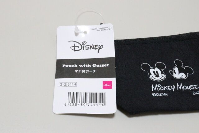 ダイソーのマチ付ポーチ（ミッキーマウス）のJAN