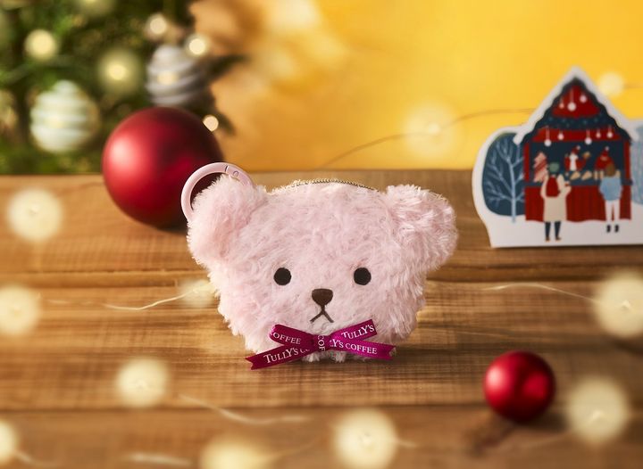 ベアフルフェイス ミニミニポーチ（ミルクティー）