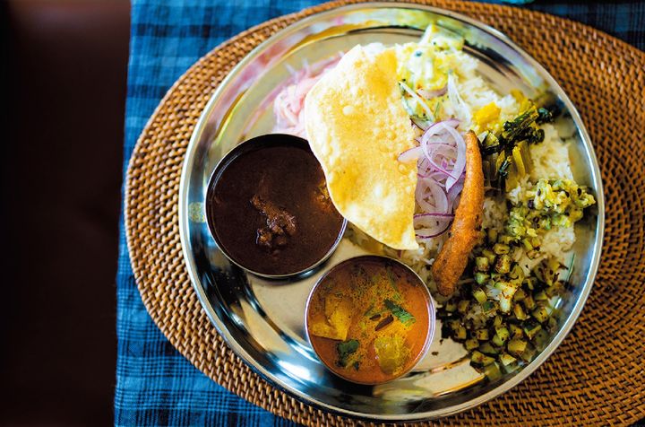 こだわりの干物カレーを南インド形式で