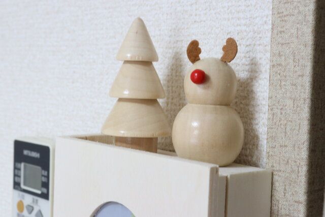 ミニチュアウッドオブジェ（ナチュラル） 使用例