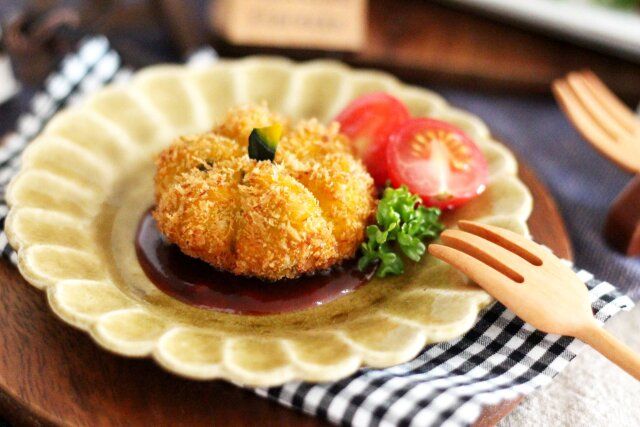 ハロウィンのかぼちゃコロッケのレシピ