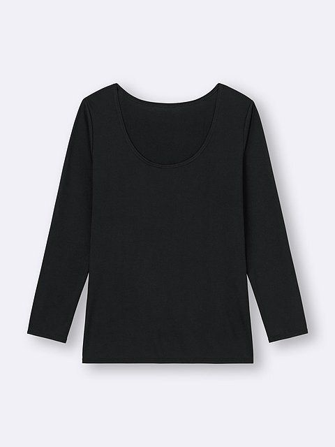 GUのスタイルヒートUネックT