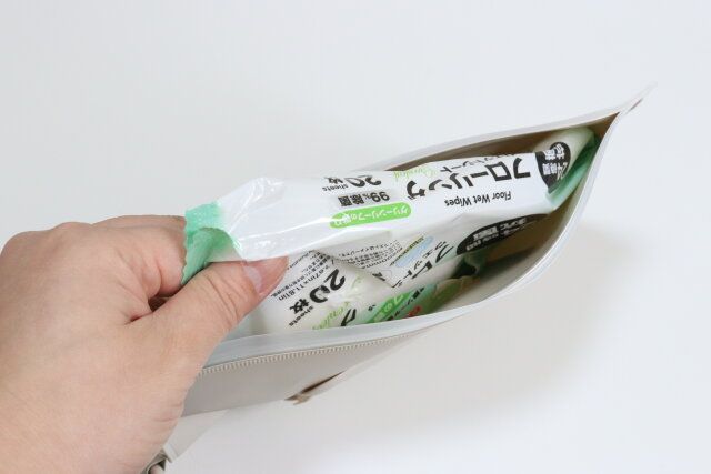 お掃除シート替え収納 使用方法