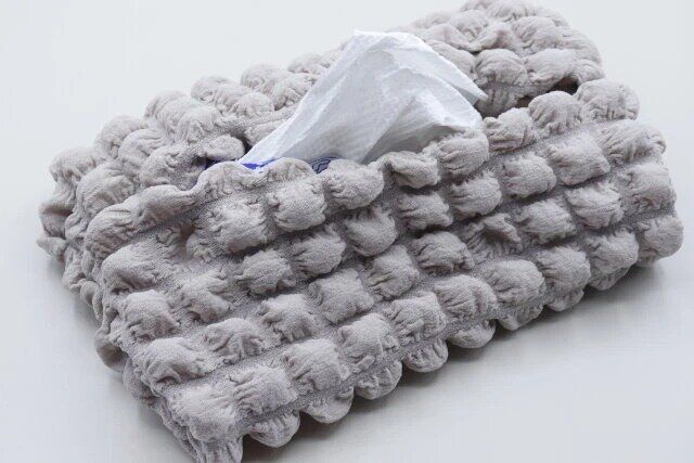 ダイソー ぽこぽこワッフル生地（スモーキーピンク・ミルクティベージュ）