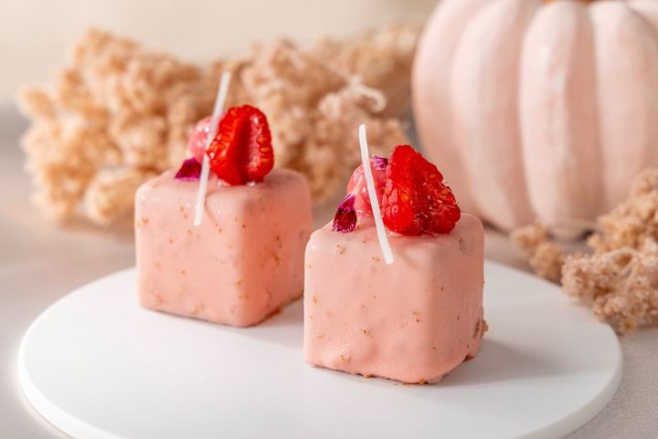 ミルクチョコレートとラズベリーのムース