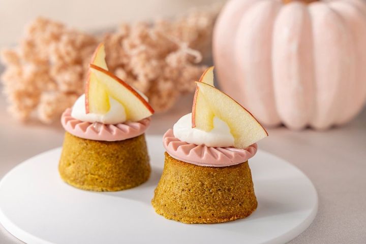 ほうじ茶とクリームチーズ りんごジャム