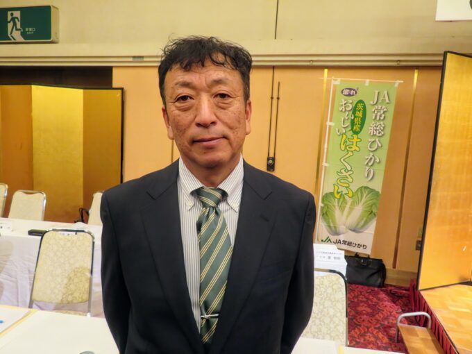JA常総ひかり白菜部会連絡協議会 猪瀬義明会長