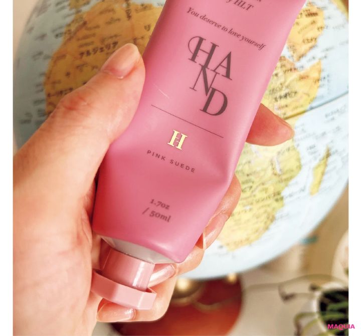 新作コスメ 新製品 パッケージ ハンドクリーム Her lip to BEAUTY RICH HAND CREAM -PINK SUEDE-