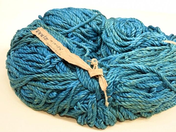 第77回正倉院展 南倉82「縹縷（はなだのる）」