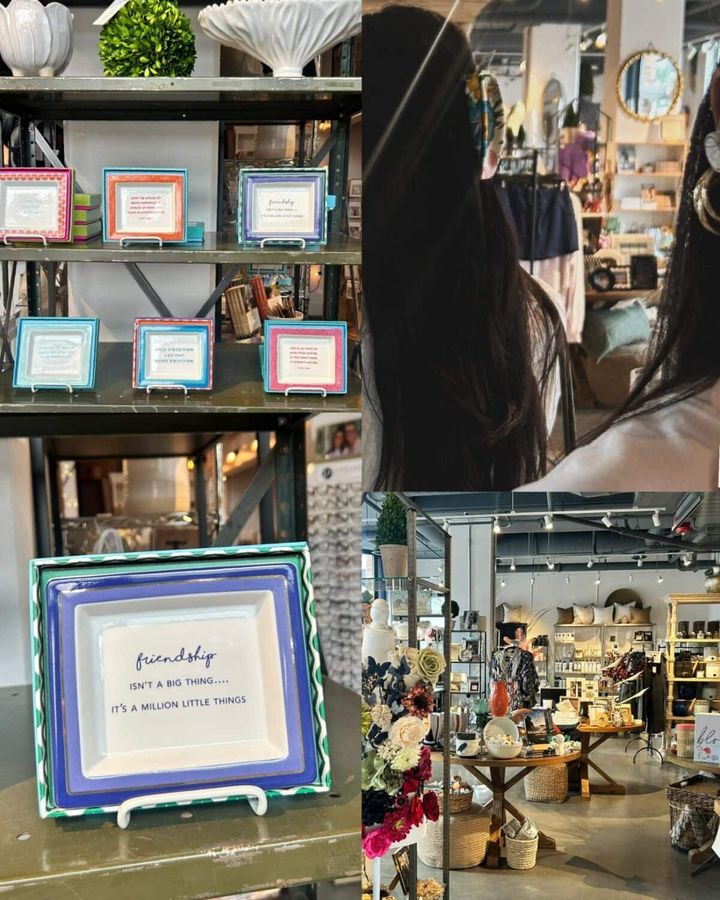 「Friendship isn’t a big thing… it’s a million little things（友情は大きなものじゃなく、無数の小さなことの積み重ね）」と書かれたメッセージ入りのプレート