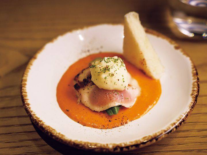 江戸川橋『とり卓忠』のほろほろ鶏のむね肉のたたき