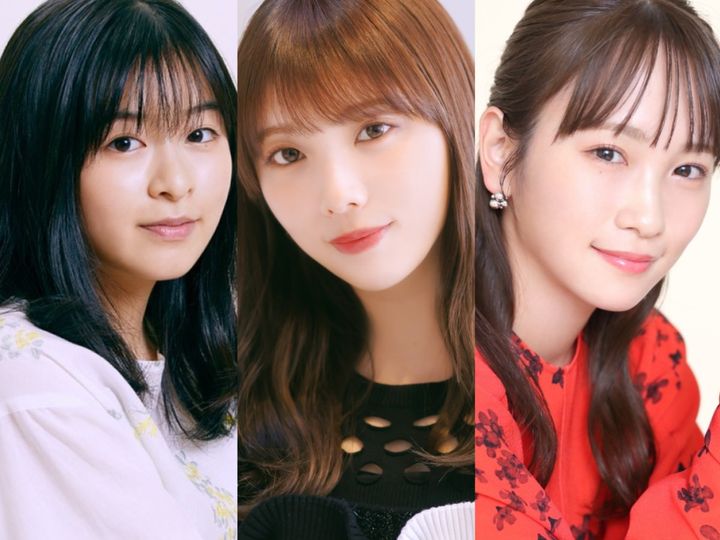 （左から）森七菜、与田祐希、川栄李奈 クランクイン！ width=