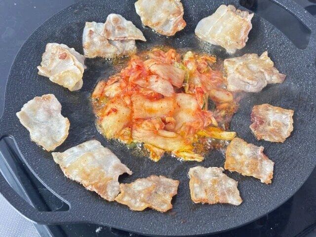 ダイソーのキャンプマルチグリドル（25cm）2