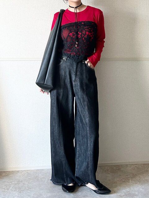 Style①大人の遊び心を効かせるビスチェコーデ