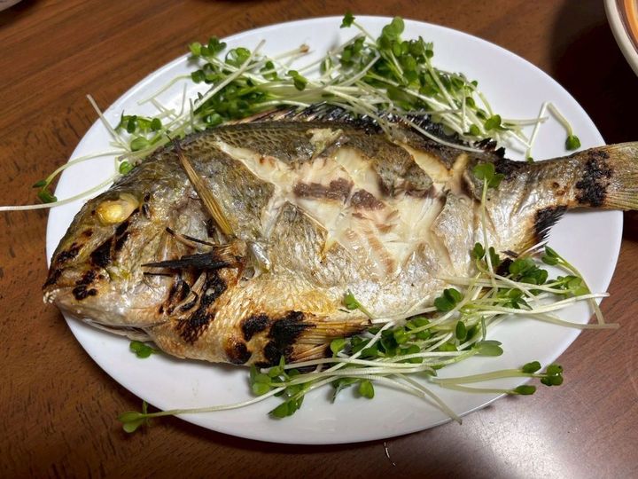 ヘダイの塩焼き