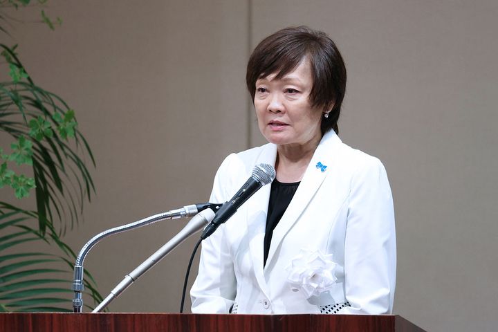 故安倍晋三元首相夫人の昭恵さん（撮影：2025年06月29日、時事）