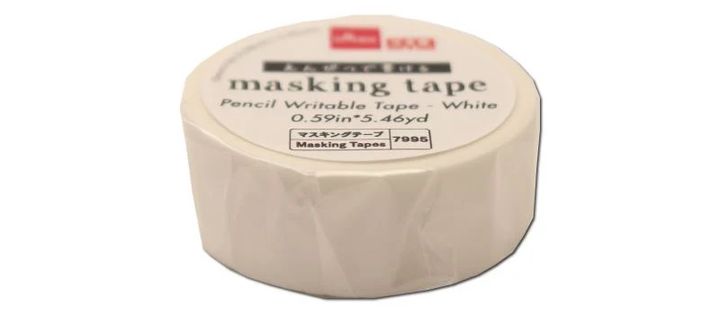 マスキングテープ（鉛筆でも書けるテープ、ホワイト）