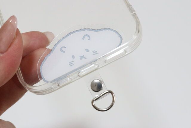 ダイソー ストラップホールシート2P デザイン 使用方法