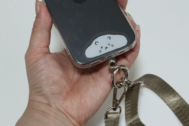 ダイソー ストラップホールシート2P デザイン 使用例