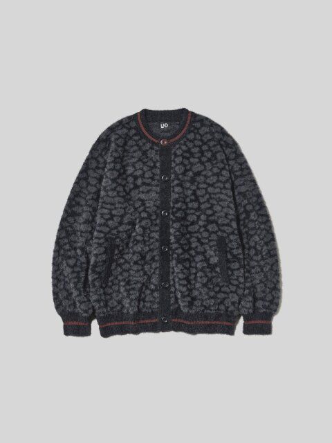 2025gu秋冬女性おすすめシャギークルーネックカーディガン