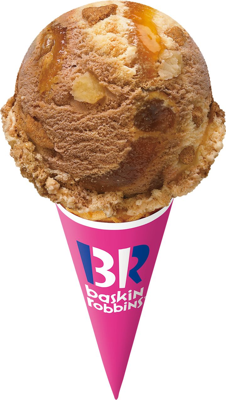 サーティワン「カラメルアップルパイ」