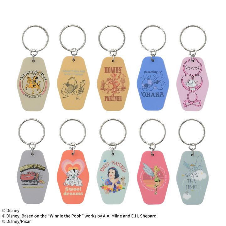 セガプライズ「ディズニー&ピクサーキャラクター ホテルタグ風キーホルダー」