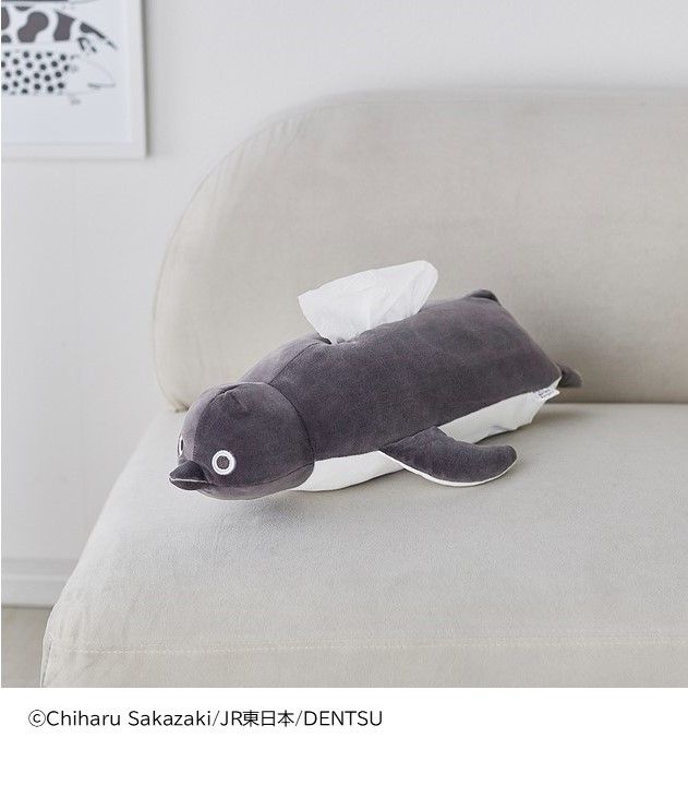 もちもち素材のぬいぐるみティッシュカバー「Suicaのペンギン」