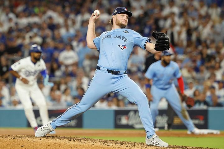 ブルージェイズのトレイ・イェサベージ（C）Getty Images