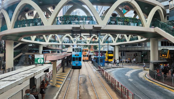 銅鑼灣のトラム