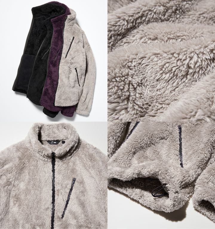 「UNIQLO and NEEDLES（ユニクロ＆ニードルズ）」フリースジャケットのディテール